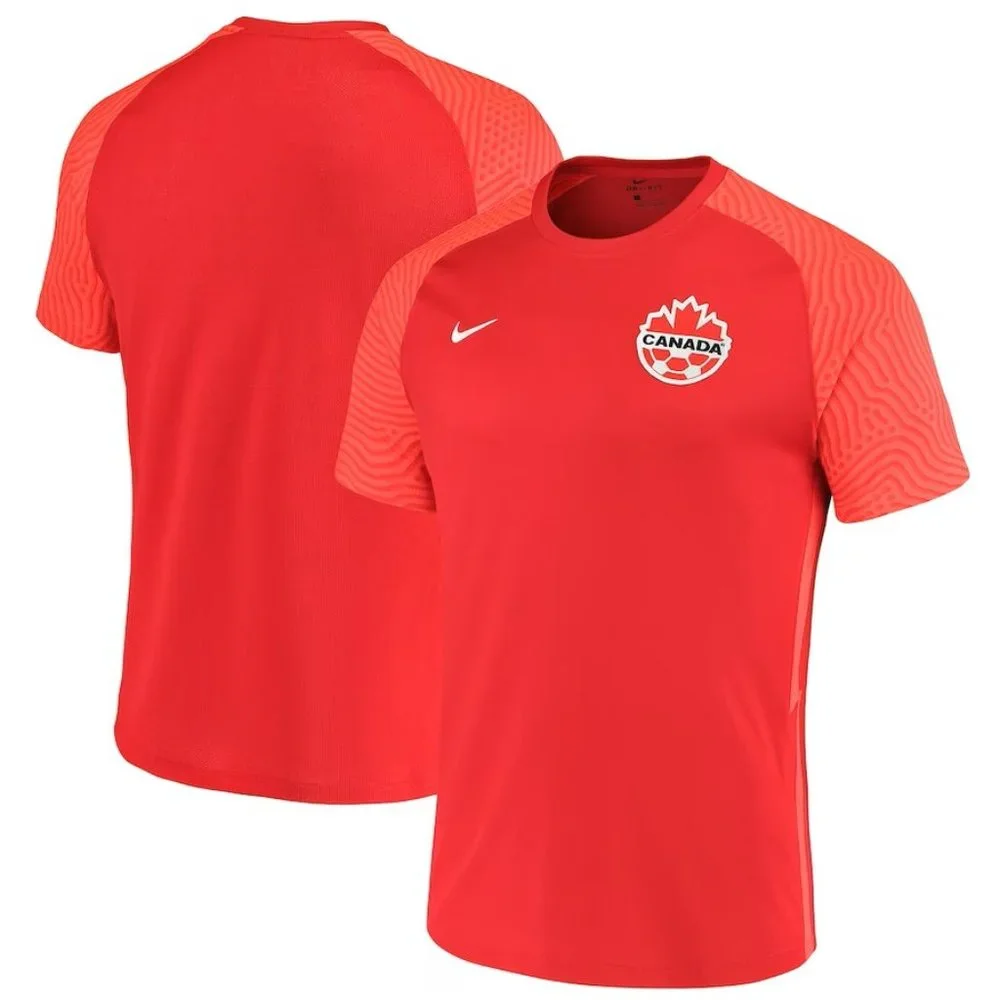Men's Nike Red Canada Soccer 2021/22 Home - Replica Blank Jersey - Picture 1 of 5